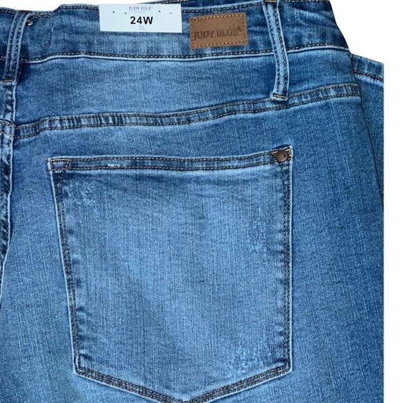 NWT Plus Size Judy Blue High Waist Lemon Patch Skinny Fit Jeans Size 22W #206 - Picture 14 of 14